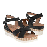 SANDALIAS DAMA COMFORT FIT 24121 SIMIPIEL NEGRO