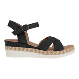 SANDALIAS DAMA COMFORT FIT 24121 SIMIPIEL NEGRO