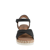 SANDALIAS DAMA COMFORT FIT 24121 SIMIPIEL NEGRO