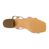 SANDALIAS DE FIESTA DAMA STYLO A-8011 SIMIPIEL ORO