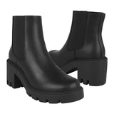 BOTINES DAMA VIA URBANA IK112 SIMIPIEL NEGRO