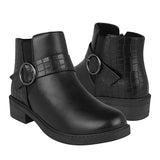 BOTINES DAMA VIA URBANA SPS007 SIMIPIEL NEGRO