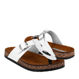 SANDALIAS CASUALES DAMA SOMALIA SIMIPIEL BLANCO