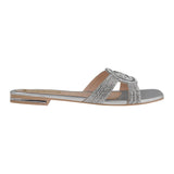SANDALIAS DAMA STYLO 1310 TEXTIL PLATA