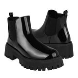 BOTINES DAMA STYLO NA-1127 CHAROL NEGRO