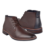 BOTINES CASUALES PARA CABALLERO STYLO 9H3321 CAFÉ MNO