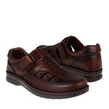 HUARACHES CABALLERO LOBO SOLO 9654 PIEL CAFÉ