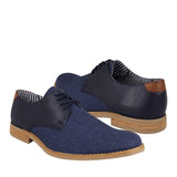 Zapatos casuales Stylo para caballero textil azul 912