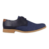 Zapatos casuales Stylo para caballero textil azul 912