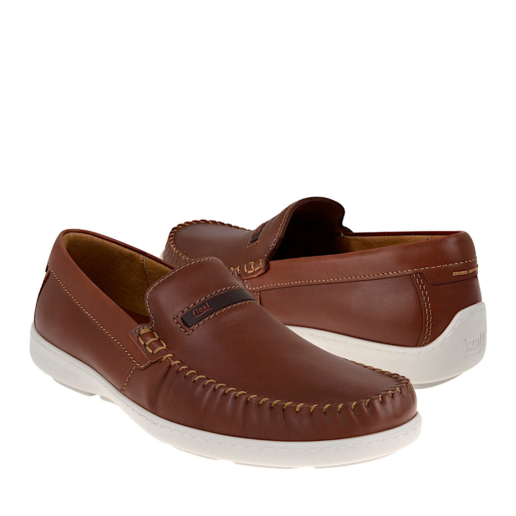 MOCASINES CABALLERO FLEXI 407402 PIEL CAFÉ – Stylo México
