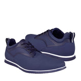 Zapatos casuales Stylo para hombre suede marino 12001