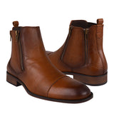 BOTINES CABALLERO STYLO 1110 PIEL CAFÉ