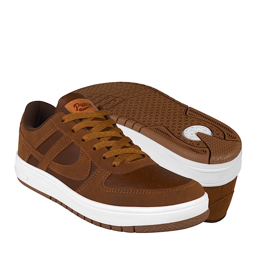 TENIS PANAM CABALLERO 106990041 SIMIPIEL CAFÉ – Stylo México