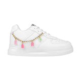 TENIS CASUALES NIÑA MISS PINK CROACIA SIMIPIEL BLANCO