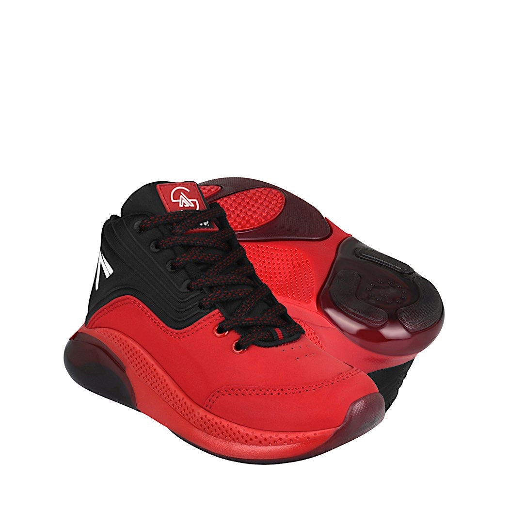 TENIS CASUALES NIÑO WHAT´S UP RAYO SIMIPIEL ROJO Rojo 19