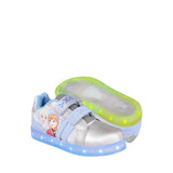 Tenis casuales Frozen para niña simipiel cielo 3502