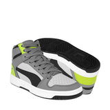 TENIS JOVEN PUMA REBOUND LAYUP 37048620 SIMIPIEL GRIS