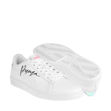 TENIS PUMA NIÑAS SMASH 3.0 CRYSTAL 39258201 SIMIPIEL BLANCO