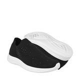 TENIS CASUALES DAMA STYLO 307 TEXTIL NEGRO