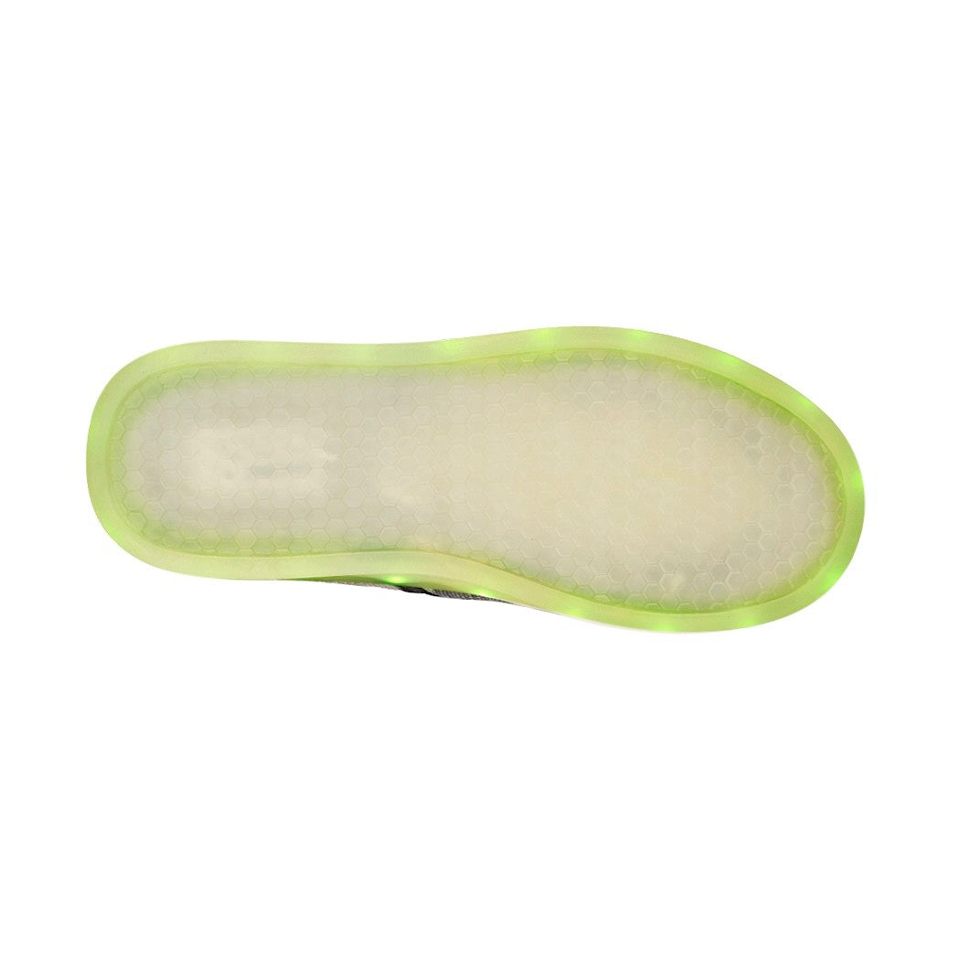 Tenis casuales Led Shoes para niño textil verde MSE6819