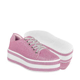 TENIS CASUALES PARA DAMA STYLO KB-0601 ROSA