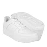 TENIS CASUALES CABALLERO MADISON 700601-02 SIMIPIEL BCO