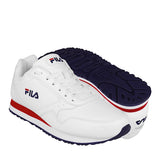 TENIS CABALLERO FILA 1RM02107125 SIMIPIEL BLANCO