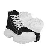 TENIS CASUALES DAMA STYLO 9666 TEXTIL NEGRO