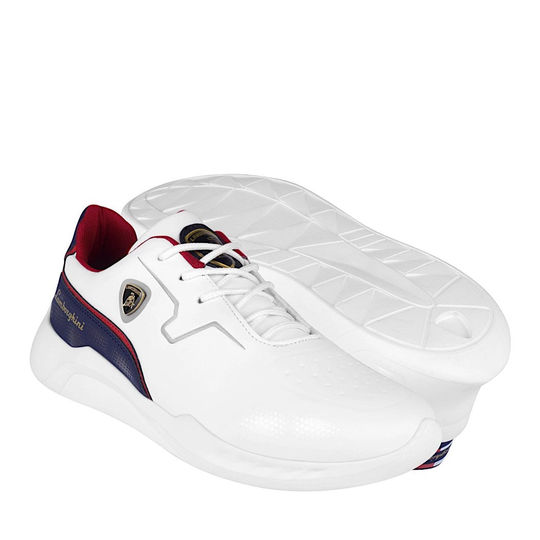 TENIS CASUALES CABALLERO LAMBORGHINI SIMIPIEL BLANCO Blanco 25